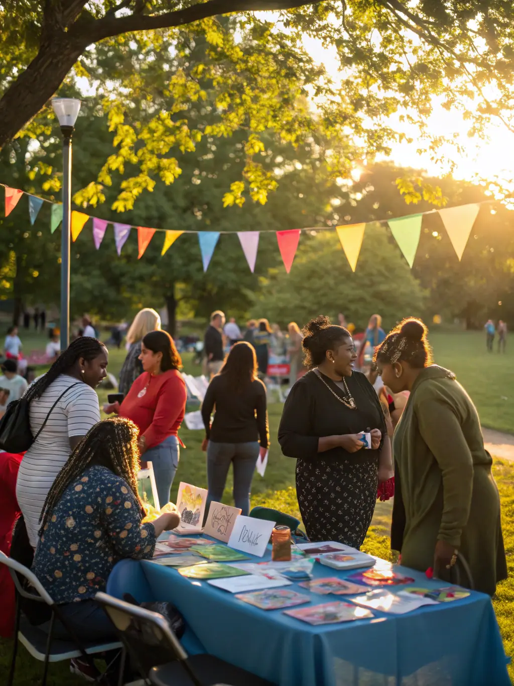 A community event organized by Association Droit Devoir Et Liberte, showcasing the organization's commitment to social justice and community solidarity, with diverse participants.